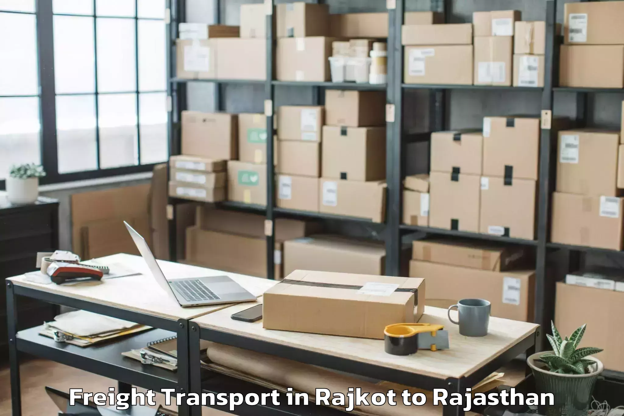 Hassle-Free Rajkot to Kapasan Freight Transport